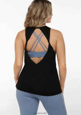 Lorna Jane Frauen Active Tank zurückdrehen Schwarz Kleidung 4ZTZ4216 Lorna Jane Österreich