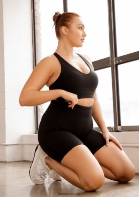 Lorna Jane Frauen Amy Phone Pocket Tech Bike kurz Schwarz Kleidung 4ZTZ42469 Lorna Jane Österreich