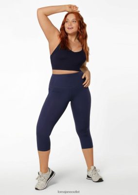 Lorna Jane Frauen Entfernungsunterstützung Telefontasche 7/8 Leggings Marine Kleidung 4ZTZ42254 Lorna Jane Pants