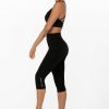 Lorna Jane Frauen Hi-Fold Lotus 7/8 Leggings Schwarz Kleidung 4ZTZ42442 Lorna Jane Österreich
