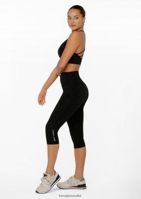 Lorna Jane Frauen Hi-Fold Lotus 7/8 Leggings Schwarz Kleidung 4ZTZ42442 Lorna Jane Österreich