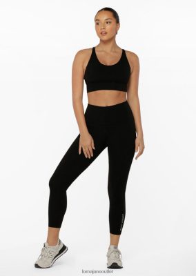 Lorna Jane Frauen Hi-fach Lotus-Knöchel-Bitter-Leggings Schwarz Kleidung 4ZTZ42445 Lorna Jane Österreich