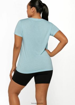 Lorna Jane Frauen Lotus T-Shirt Blauer Himmel Kleidung 4ZTZ42349 Lorna Jane Österreich