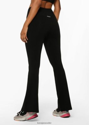Lorna Jane Frauen Lotus flammte in voller Länge Leggings Schwarz Kleidung 4ZTZ42155 Lorna Jane Pants