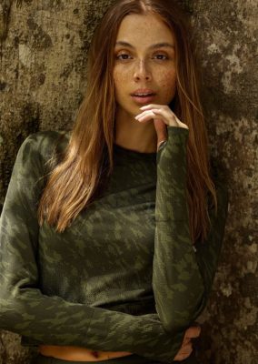 Lorna Jane Frauen Nehmen Sie eine Wanderung nahtloses Langarm -Top raues Gelände Jacquard Kleidung 4ZTZ4234 Lorna Jane Österreich