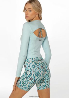 Lorna Jane Frauen Schneiden Sie das Langarm -Oberteil aus Morgenhimmel Kleidung 4ZTZ42352 Lorna Jane Österreich