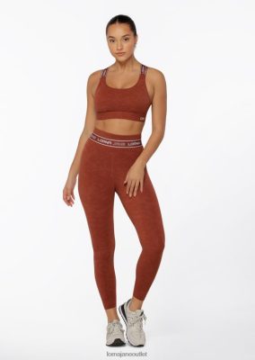 Lorna Jane Frauen Tempo -Knöchelbitter -Leggings gewaschener Gewürz Kleidung 4ZTZ42476 Lorna Jane Pants