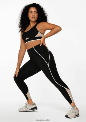 Lorna Jane Frauen Verstärken Sie die Leggings für den gebundenen Taschen -Knöchel Bitter Schwarz Kleidung 4ZTZ427 Lorna Jane Österreich