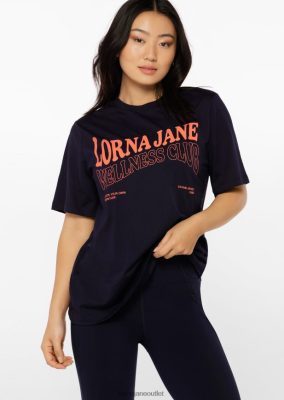 Lorna Jane Frauen Wellness Club Transdry Entspannte T -Shirt Französische Marine Kleidung 4ZTZ42164 Lorna Jane Pants