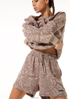 Lorna Jane Frauen abstrakter Schweiß kurz Sandstein abstrakter Druck Kleidung 4ZTZ4292 Lorna Jane Pants