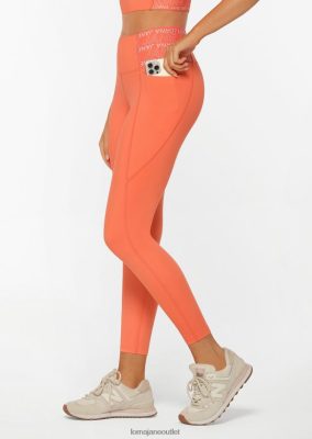 Lorna Jane Frauen Überlegene Telefontaschen -Knöchel -Bitter -Leggings Sonnenuntergang Orange Kleidung 4ZTZ42266 Lorna Jane Pants