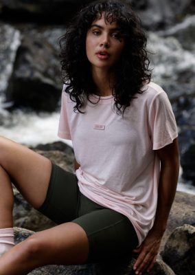 Lorna Jane Frauen zu Active T -Shirt gehen verzaubertes Pink Kleidung 4ZTZ4247 Lorna Jane Pants